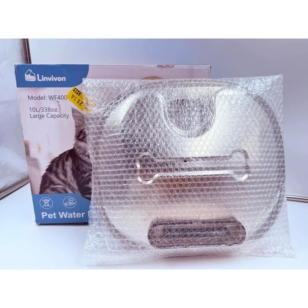 Dog Water Bowl Dispenser 10L/2.6Gal Automatic Dog Water Fountain With App & 2.4G